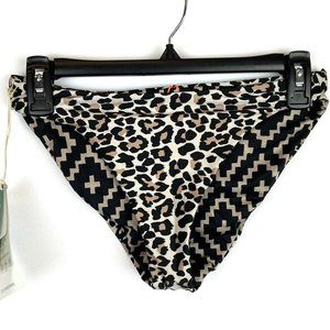 Maaji Women’s Standard Cut Animal Print Bikini Bottom Size Medium